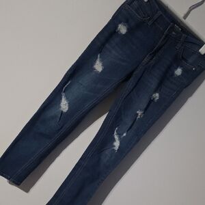Black Label Distressed Skinny Jeans - Size 1 (26)